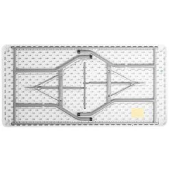 Choice 30" X 60" White Plastic Folding Table 5 Choice 30" X 60" White Plastic Folding Table -Zown Shop 1966894