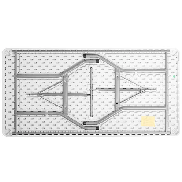 Choice 30" X 60" White Plastic Folding Table 3 Choice 30" X 60" White Plastic Folding Table - Image 3