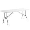 Choice 30" X 72" White Plastic Folding Table