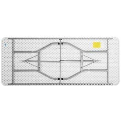 Choice 30" X 72" White Plastic Folding Table 5 Choice 30" X 72" White Plastic Folding Table -Zown Shop 1966897