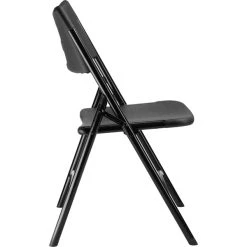 National Public Seating 610 Black Metal Frame Folding Chair With Black Plastic Back And Seat 7 National Public Seating 610 Black Metal Frame Folding Chair With Black Plastic Back And Seat -Zown Shop 1998886