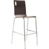 National Public Seating BCS21 Bushwick Series Espresso Finish Bar Height Cafe Chair