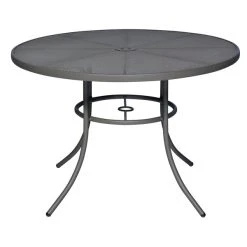Wabash Valley SU2I38P Sullivan 36" Round Portable Powder Coated Steel Mesh Outdoor Umbrella Table