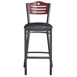 Lancaster Table & Seating Mahogany Finish Bar Height Bistro Chair With 2" Padded Seat 9 Lancaster Table & Seating Mahogany Finish Bar Height Bistro Chair With 2" Padded Seat -Zown Shop 2065771