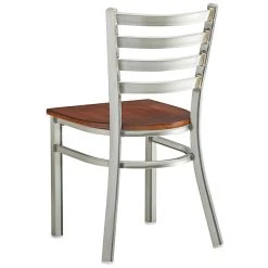 Lancaster Table & Seating Clear Coat Finish Ladder Back Chair With Antique Walnut Wood Seat 7 Lancaster Table & Seating Clear Coat Finish Ladder Back Chair With Antique Walnut Wood Seat -Zown Shop 2079636