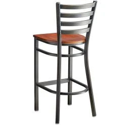 Lancaster Table & Seating Distressed Copper Finish Ladder Back Bar Stool With Antique Walnut Wood Seat 7 Lancaster Table & Seating Distressed Copper Finish Ladder Back Bar Stool With Antique Walnut Wood Seat -Zown Shop 2088362