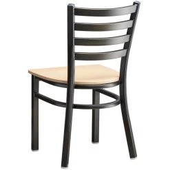 Lancaster Table & Seating Distressed Copper Finish Ladder Back Chair With Natural Wood Seat -Zown Shop 2088602