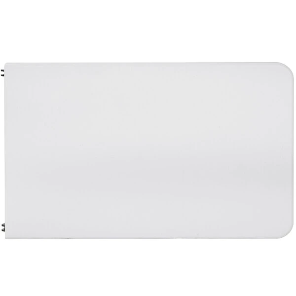 Bridgeport Essentials C778BP14WSL1X 96" X 30" White Resin Fold-In-Half Blow Molded Table With Steel Powder Coated Frame 3 Bridgeport Essentials C778BP14WSL1X 96" X 30" White Resin Fold-In-Half Blow Molded Table With Steel Powder Coated Frame - Image 3