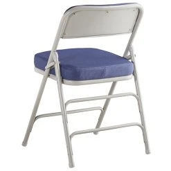 Lancaster Table & Seating Blue Fabric Folding Chair With 2" Padded Seat 7 Lancaster Table & Seating Blue Fabric Folding Chair With 2" Padded Seat -Zown Shop 2094569