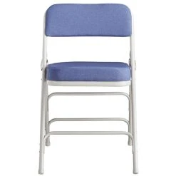 Lancaster Table & Seating Blue Fabric Folding Chair With 2" Padded Seat 8 Lancaster Table & Seating Blue Fabric Folding Chair With 2" Padded Seat -Zown Shop 2094570