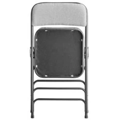 Lancaster Table & Seating Grey Fabric Folding Chair With 2" Padded Seat 9 Lancaster Table & Seating Grey Fabric Folding Chair With 2" Padded Seat -Zown Shop 2095676