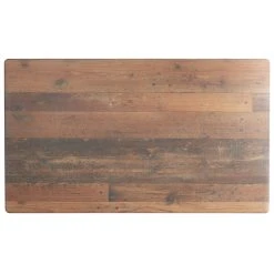 LT&S Excalibur Lancaster Table & Seating Excalibur 27 1/2" X 47 3/16" Rectangular Dining Height Table With Textured Farmhouse Finish And Cross Base Plate -Zown Shop 2104240