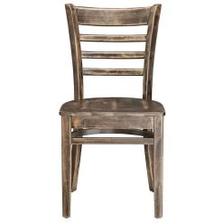 Lancaster Table & Seating Vintage Finish Wooden Ladder Back Chair With Vintage Wood Seat 9 Lancaster Table & Seating Vintage Finish Wooden Ladder Back Chair With Vintage Wood Seat -Zown Shop 2107009