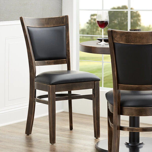 Lancaster Table & Seating Sofia Vintage Finish Upholstered Back Chair With Padded Seat 1 Lancaster Table & Seating Sofia Vintage Finish Upholstered Back Chair With Padded Seat