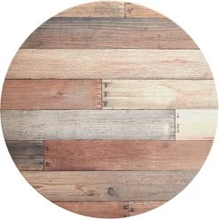 LT&S Excalibur Lancaster Table & Seating Excalibur 36" Round Counter Height Table With Textured Mixed Plank Finish And Cross Base Plate -Zown Shop 2113969