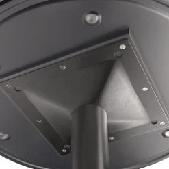 LT&S Excalibur Lancaster Table & Seating Excalibur 24" Round Dining Height Table With Textured Toscano Finish And Cross Base Plate -Zown Shop 2119810