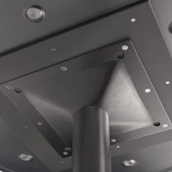 LT&S Excalibur Lancaster Table & Seating Excalibur 36" Round Counter Height Table With Textured Yukon Oak Finish And Cross Base Plate -Zown Shop 2119858