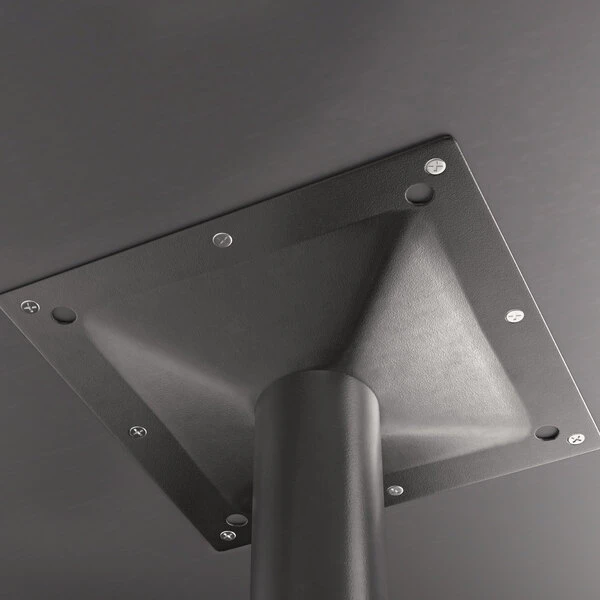 LT&S Excalibur Lancaster Table & Seating Excalibur 36" X 36" Square Dining Height Table With Textured Walnut Finish And Cross Base Plate 4 LT&S Excalibur Lancaster Table & Seating Excalibur 36" X 36" Square Dining Height Table With Textured Walnut Finish And Cross Base Plate - Image 4