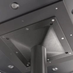 LT&S Excalibur Lancaster Table & Seating Excalibur 36" Round Dining Height Table With Textured Canyon Painted Metal Finish And Cross Base Plate -Zown Shop 2121855