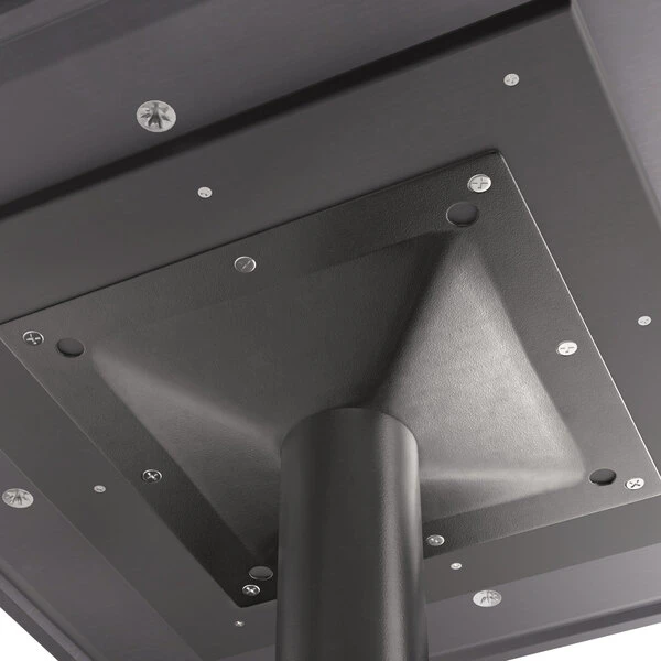 LT&S Excalibur Lancaster Table & Seating Excalibur 23 5/8" X 23 5/8" Square Dining Height Table With Textured Farmhouse Finish And Cross Base Plate 4 LT&S Excalibur Lancaster Table & Seating Excalibur 23 5/8" X 23 5/8" Square Dining Height Table With Textured Farmhouse Finish And Cross Base Plate - Image 4