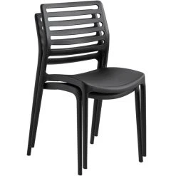 Lancaster Table & Seating Allegro Black Resin Side Chair -Zown Shop 2125078