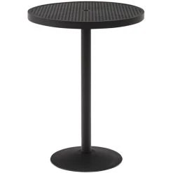 Wabash Valley HAAJ71P Hanna Collection 30" Round Square-Perforated Portable Pedestal Bar Table
