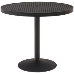 Wabash Valley HA2J71P Hanna Collection 30" Round Square-Perforated Portable Pedestal Table