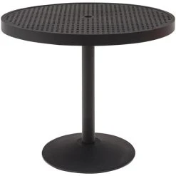 Wabash Valley HA2I71P Hanna Collection 36" Round Square-Perforated Portable Pedestal Table