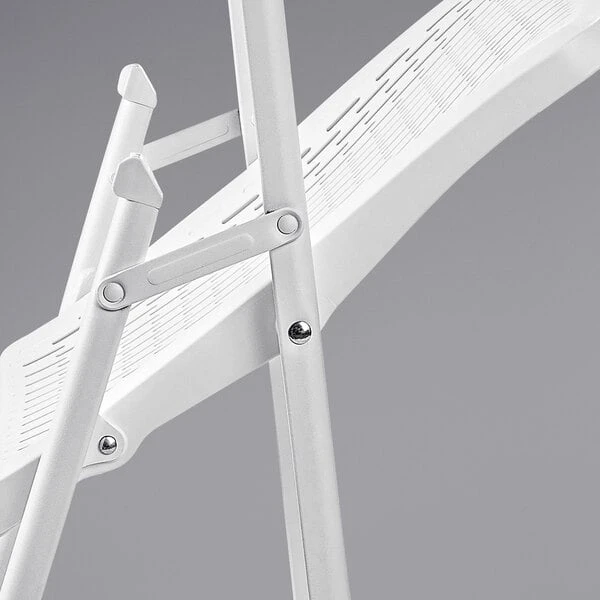 National Public Seating 1421 AirFlex White Polypropylene Premium Folding Chair 6 National Public Seating 1421 AirFlex White Polypropylene Premium Folding Chair - Image 6