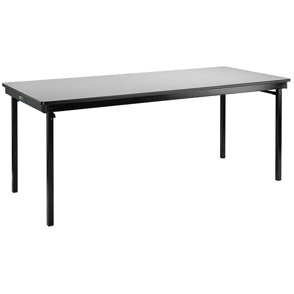 National Public Seating MSFT3060LPEB Max Seating 30" X 60" Folding Table With Light Plywood Top And Edge Banding 1 National Public Seating MSFT3060LPEB Max Seating 30" X 60" Folding Table With Light Plywood Top And Edge Banding