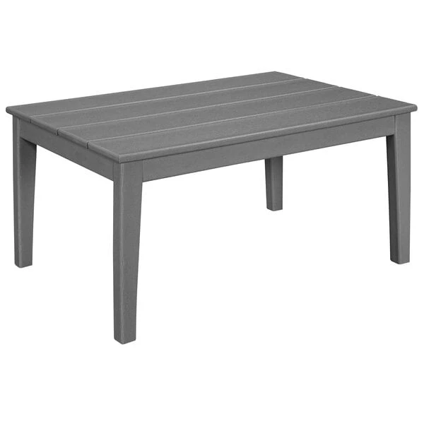 POLYWOOD Newport 22" X 36" Slate Grey Coffee Table 1 POLYWOOD Newport 22" X 36" Slate Grey Coffee Table