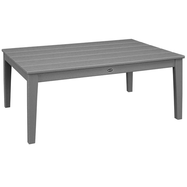 POLYWOOD Newport 28" X 42" Slate Grey Coffee Table 1 POLYWOOD Newport 28" X 42" Slate Grey Coffee Table
