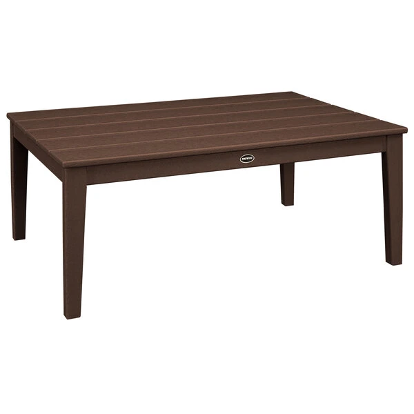 POLYWOOD Newport 28" X 42" Mahogany Coffee Table 1 POLYWOOD Newport 28" X 42" Mahogany Coffee Table