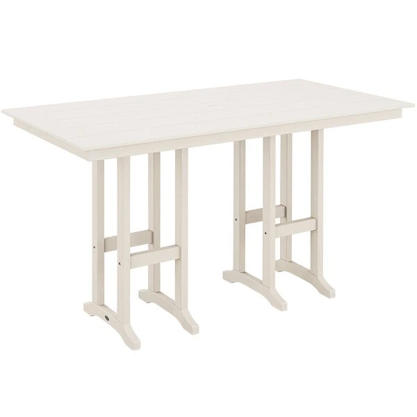 POLYWOOD Farmhouse 37" X 72" Sand Bar Height Table 1 POLYWOOD Farmhouse 37" X 72" Sand Bar Height Table