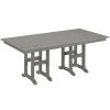 POLYWOOD Farmhouse 37" X 72" Slate Grey Dining Height Table