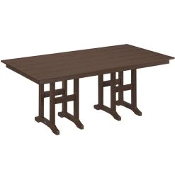 POLYWOOD Farmhouse 37" X 72" Mahogany Dining Height Table