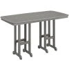 POLYWOOD Nautical 37" X 72" Slate Grey Bar Height Table