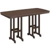 POLYWOOD Nautical 37" X 72" Mahogany Bar Height Table
