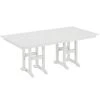 POLYWOOD Farmhouse 37" X 72" White Dining Height Table