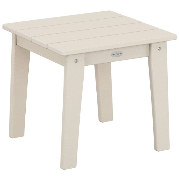POLYWOOD Lakeside 18 1/4" Sand End Table 1 POLYWOOD Lakeside 18 1/4" Sand End Table