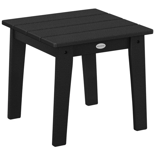 POLYWOOD Lakeside 18 1/4" Black End Table 1 POLYWOOD Lakeside 18 1/4" Black End Table