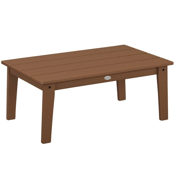 POLYWOOD Lakeside 36" X 22 5/16" Teak Coffee Table 1 POLYWOOD Lakeside 36" X 22 5/16" Teak Coffee Table
