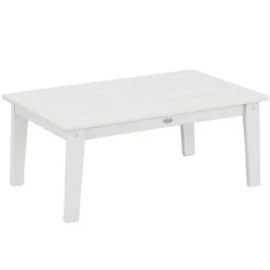 POLYWOOD Lakeside 36" X 22 5/16" White Coffee Table