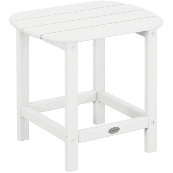 POLYWOOD South Beach 15" X 19" White Side Table 1 POLYWOOD South Beach 15" X 19" White Side Table