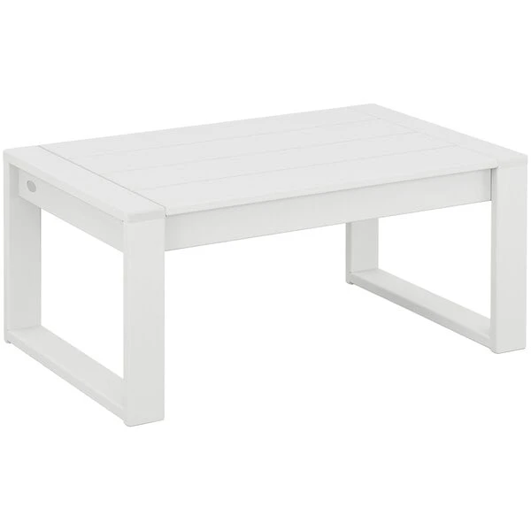 POLYWOOD Edge 34 7/8" X 22 3/8" White Coffee Table 1 POLYWOOD Edge 34 7/8" X 22 3/8" White Coffee Table