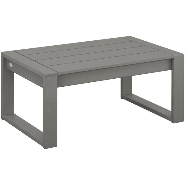 POLYWOOD Edge 34 7/8" X 22 3/8" Slate Gray Coffee Table 1 POLYWOOD Edge 34 7/8" X 22 3/8" Slate Gray Coffee Table