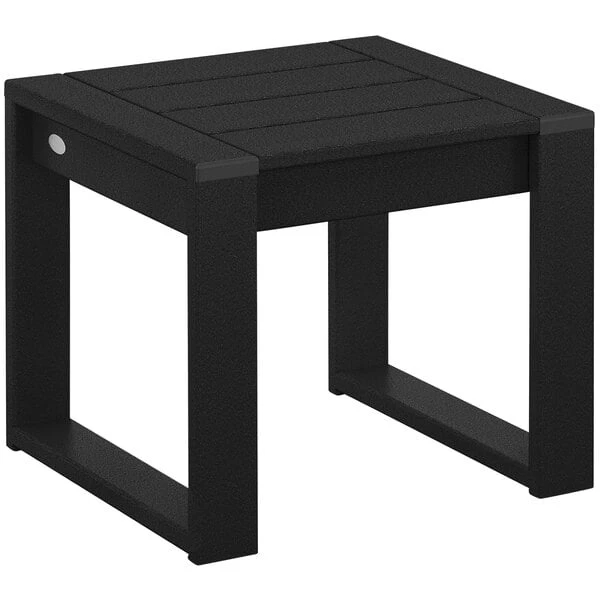 POLYWOOD Edge 19 7/8" Black End Table 1 POLYWOOD Edge 19 7/8" Black End Table