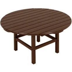 POLYWOOD 38" Mahogany Round Conversation Table