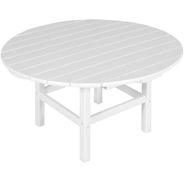 POLYWOOD 38" White Round Conversation Table 1 POLYWOOD 38" White Round Conversation Table