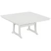 POLYWOOD Nautical Trestle 59" White Dining Height Table